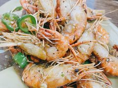 胡椒罗氏虾爆膏-贞姨美食·老字号海鲜大排档