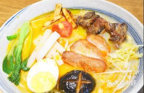 Pork Bone Soup with Rice Cake