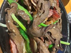 干笋子炒腊肉-禧福徕盆盆香川菜馆(北京市朝阳区)