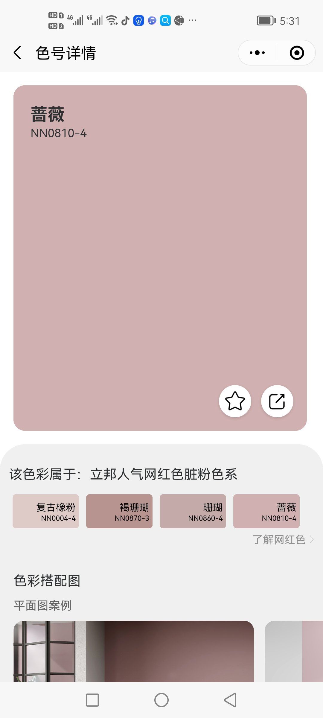 立邦网红色:蔷薇