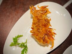 白芦笋樱花虾虾肉锅贴-杭州西子湖四季酒店·金沙厅