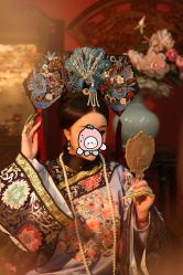 -后宫·古装汉服京剧儿童亲子全家福摄影