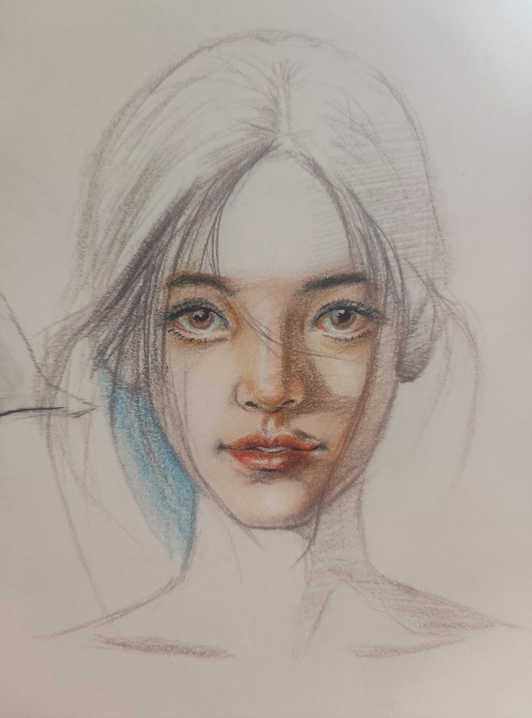 彩铅人物头像