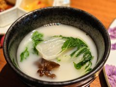 浓鸡汤煮小白菜-王府井文华东方酒店-紫膳餐厅