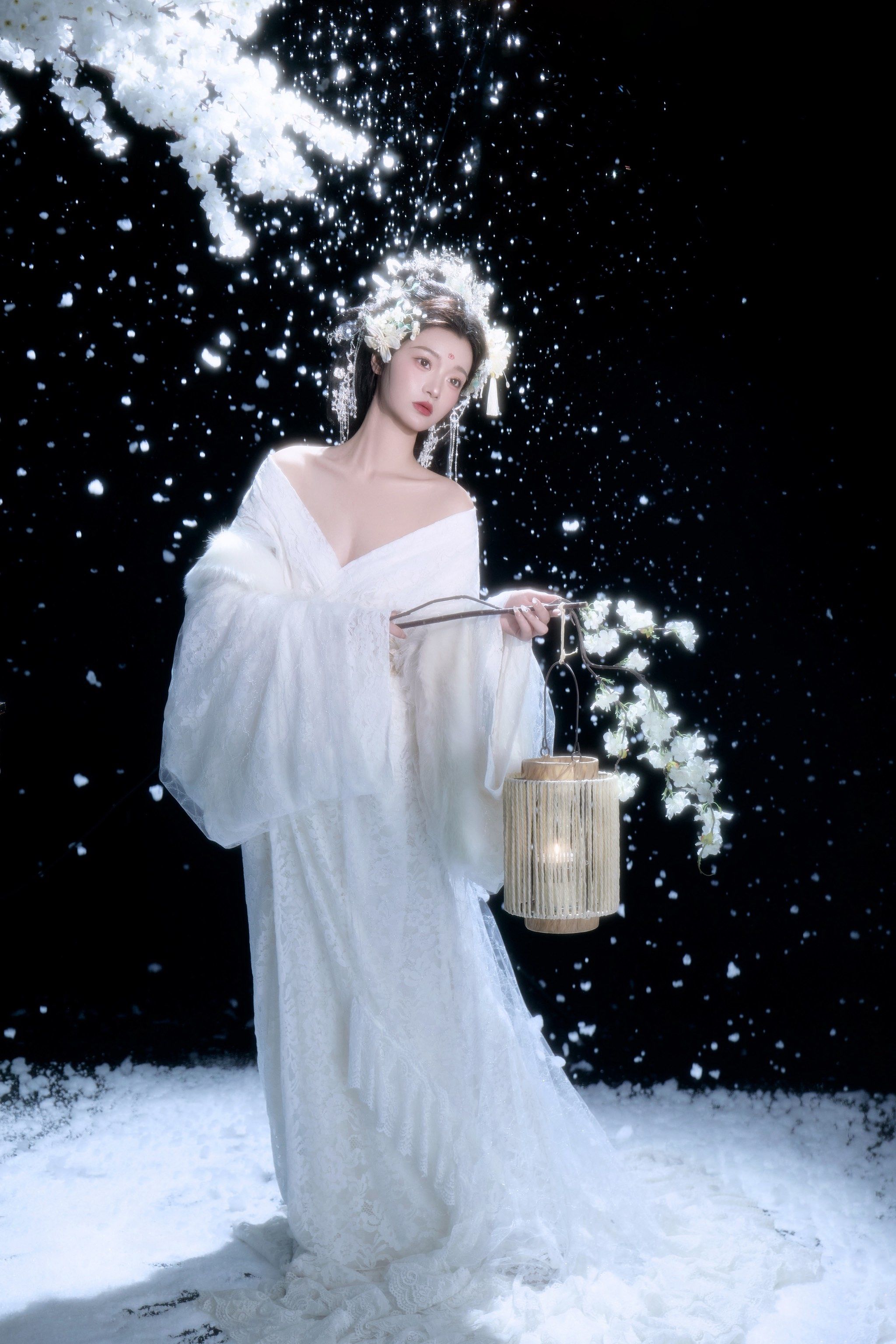 冬雪与古装的完美邂逅