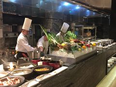 自助取餐区-北京希尔顿逸林酒店-逸轩西餐厅-自助餐厅