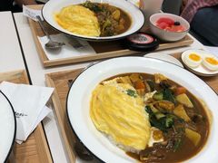 煎口蘑咸奶油咖喱蛋包饭-池奈·咖喱蛋包饭(熙地港店)