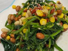 八宝菠菜-大眼锅贴水饺(河东店)