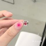 玫红色晕染开真的又可爱又嫩觉