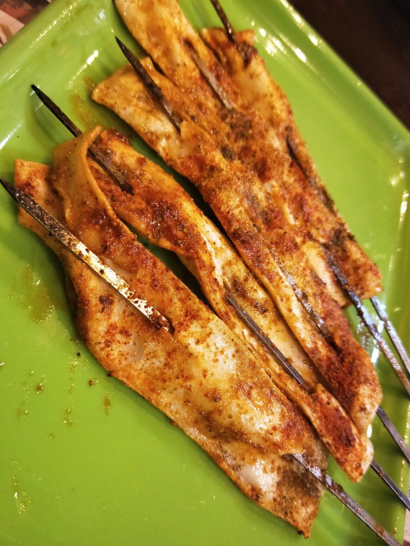 烤宽粉^?还是第一次听说,当然要尝尝如何了.