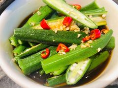 捞汁秋葵-情妹耙泥鳅·江湖川菜(科华店)