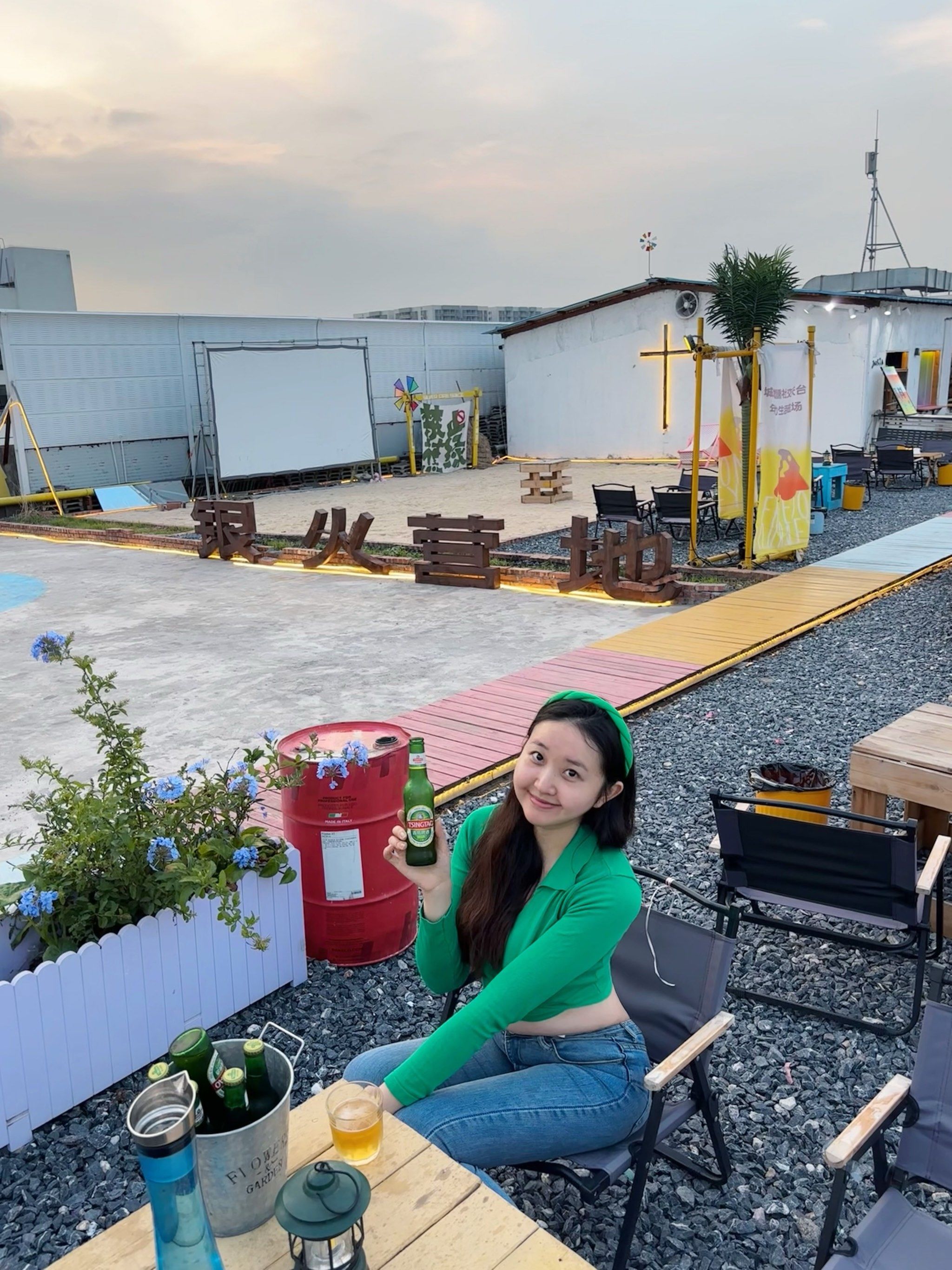 深圳福永!天台露营小啤酒91