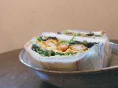 营养滑蛋炸虾三明治-Ginko银子(青龙街店)