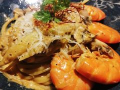 芝士蘑菇鲜虾意大利面-BE BRIGHT KITCHEN(正佳广场店)