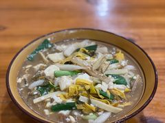 糟肉冬笋炒年糕-老袁炒年糕(富豪路店)