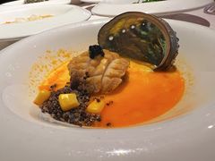 蟹粉虾汤蛋羹黑鱼籽蒸鲜鲍-蟹榭(静安寺晶品商场店)