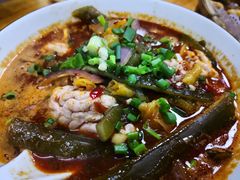 泡椒香辣脑花-胖胖板凳面