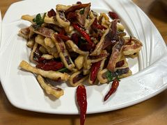 辣炒鱿鱼-景祥海鲜美食餐厅