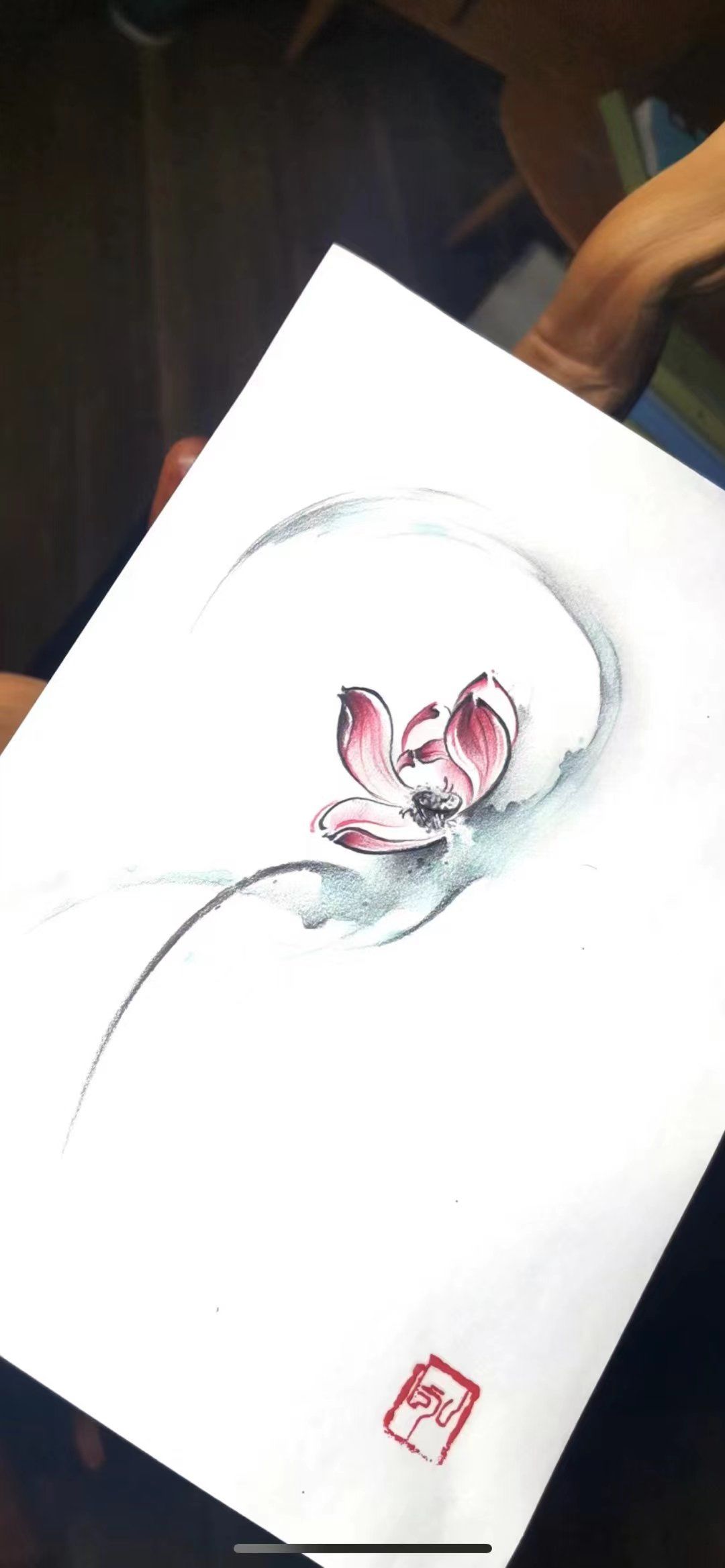 荷花🌸纹身