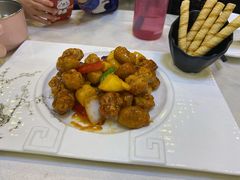 金奖乳香蜜桃淮山咕噜肉-清心鸡沙田乳鸽店·非遗传承(石溪店)