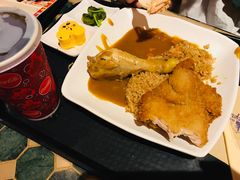 咖喱猪排鸡腿套餐-大冒险家餐厅