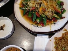 秋葵炝扇贝-新渝干锅辣鸭头(万年泉路店)
