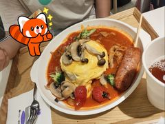 鲜烧牛肉番茄蛋包饭-池奈·日式咖喱蛋包饭(老城根Gpark店)