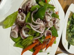 辣炒鱿鱼-景祥海鲜美食餐厅