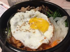 石锅鱿鱼拌饭-唛嘻哒烤串朝鲜族风味(金桥店)