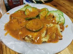 烤包漿豆腐-杨合林啊兰烤鱼