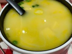 鸡汤小白菜煮榆林豆腐-西贝(上海新梅广场店)