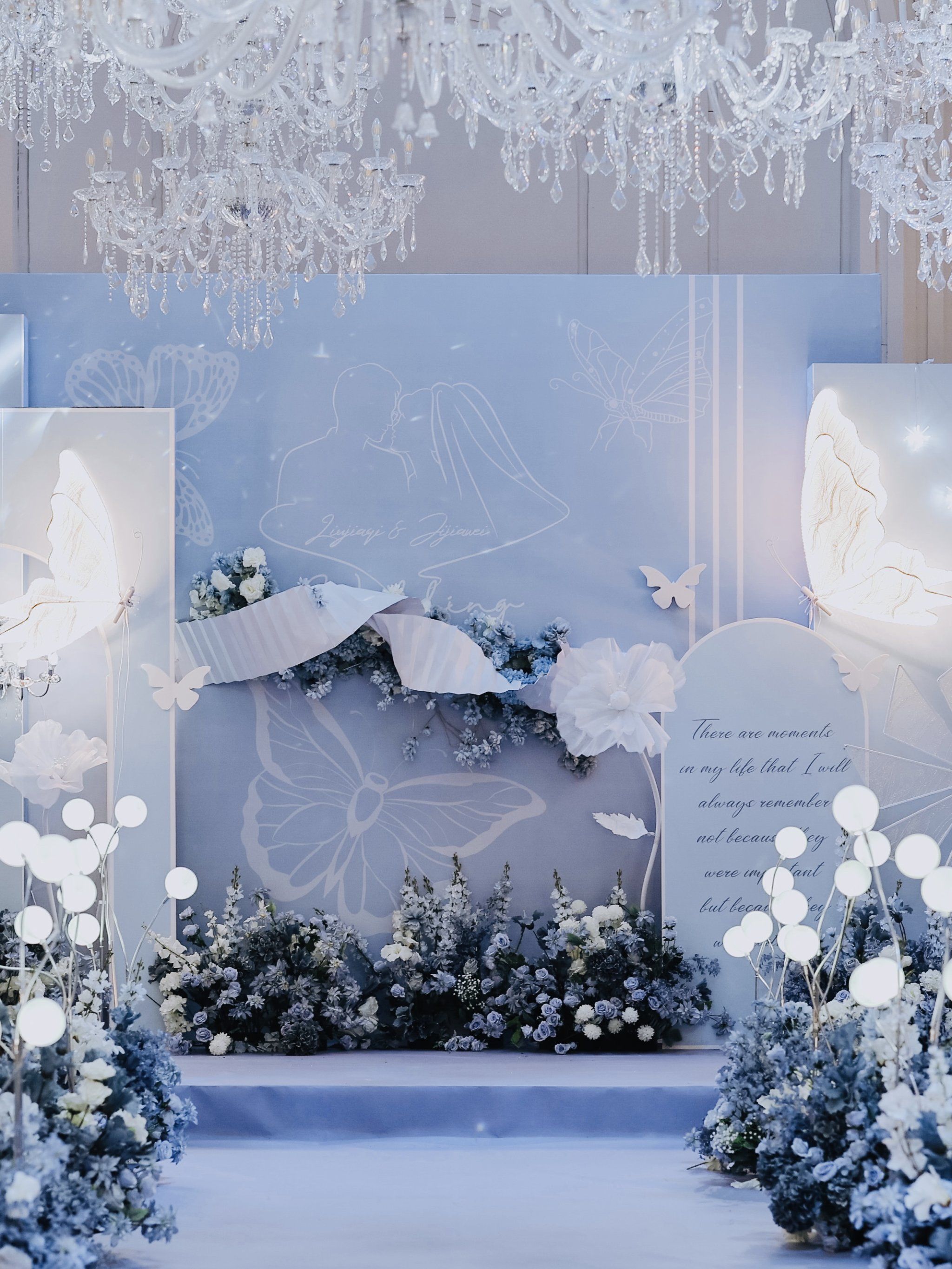 定制婚礼案例.秀场风冰川蓝