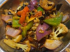 干锅有机菜花-阳光家常菜(泉乐坊店)