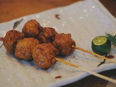 鸡软骨丸子配温泉蛋-山葵家·创意料理(EFC欧美广场店)