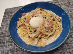 奶油汁培根溏心蛋意面-Future&Kitchen