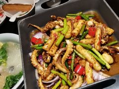 爆炒鱿鱼须-老头儿油爆虾·知味杭州(爱琴海购物中心)