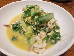 笔管鱼炒小白菜-必点海鲜·鲅鱼水饺(鞍山西道店)