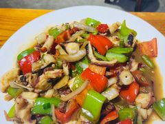 章鱼炒尖椒-阿军排档·烧烤