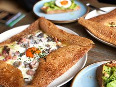 鸡蛋蘑菇熏肉荞麦可丽饼-RAC BAR(安福路店)