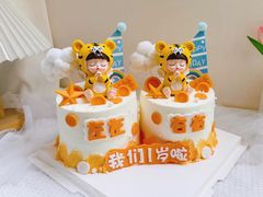 -咖咖熊蛋糕定制·蓝风车动物奶油