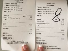 账单-Seesaw Coffee(上生新所店)