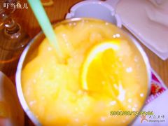 芒果口味的雪泥还是冰沙来着-食间牛排(湖西路店)