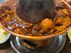 火锅鸡-超越炭火牛蛙火锅鸡(河东店)