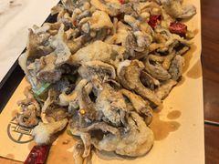 炸栗蘑-唐山宴大唐州府精品中餐