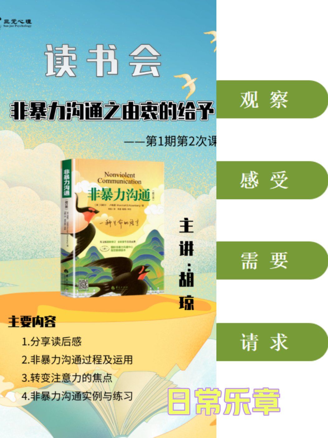 读书会:非暴力沟通,精读一本好说,说话的艺术