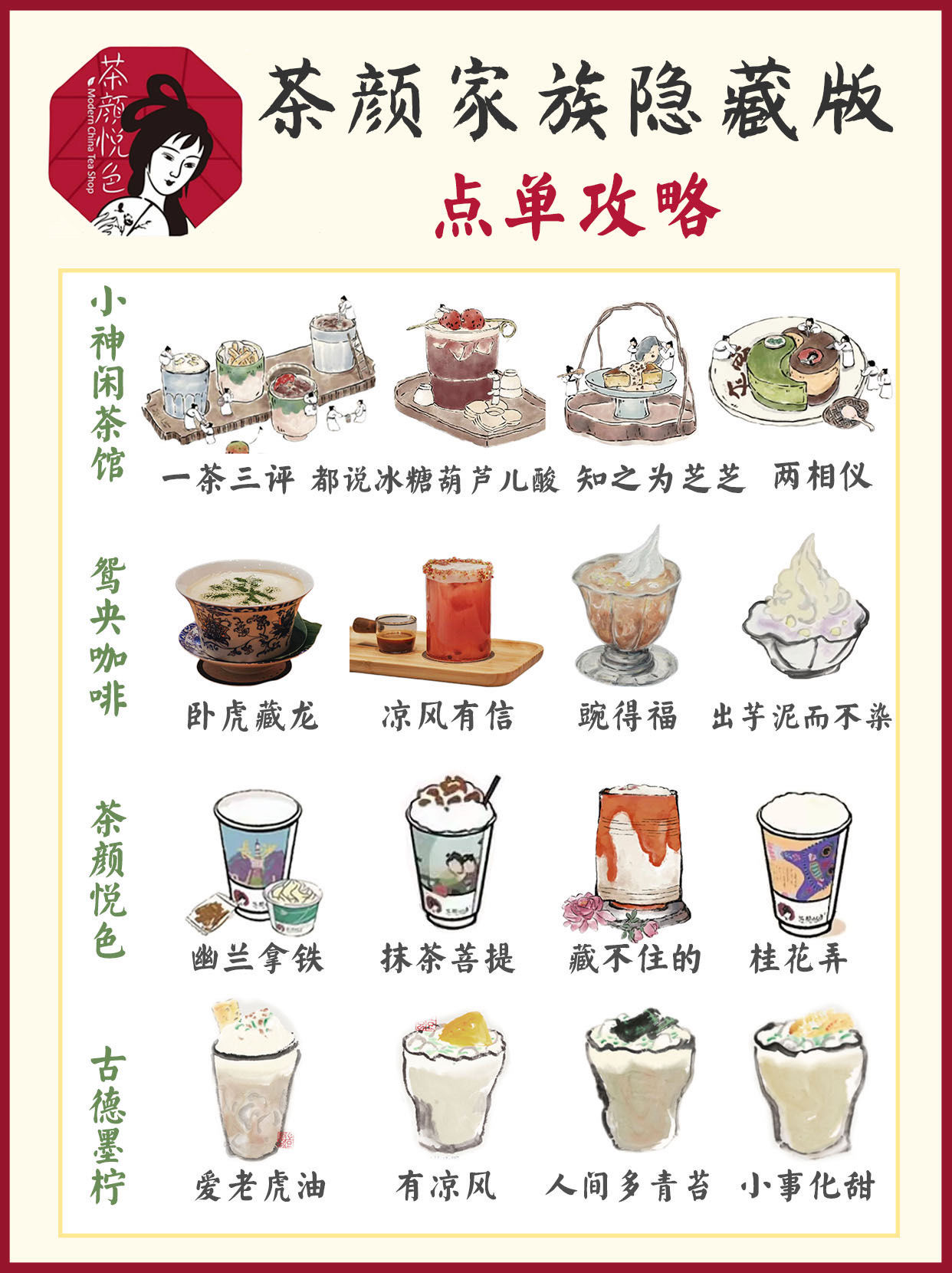 茶颜家族点单合集(隐藏版)75都是你没见过的