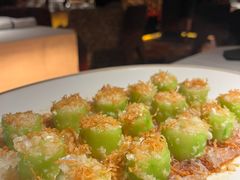 金蒜瑶柱蒸广东丝瓜-莉莉海堂HAITANG·烤鸭(国贸商城店)