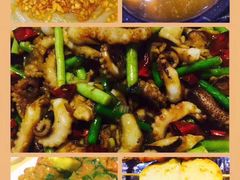 醋椒豆腐&nbsp;&nbsp;&nbsp;蒜蓉粉丝蒸扇贝&nbsp;烤羊肉串&nbsp;烤鸡肉串&nbsp;辣-天津乾毓德饭庄·清真传统炒菜·海鲜烧烤(咸阳路店)