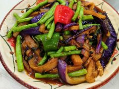 紫苏茄子豆角-家乡饭店(里仁洞店)