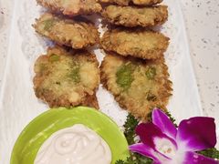 紫苏虾蒲饼-巧克力渔家.小船海鲜胶东菜(万平口店)